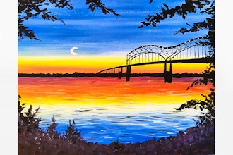Paint Nite: City Bridge at Sunset